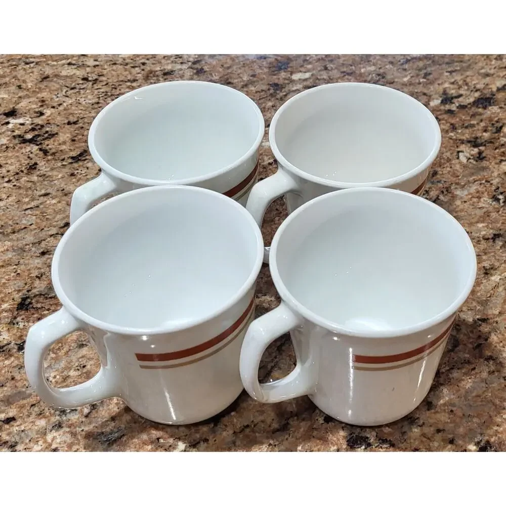 Corelle by Corning Cinnamon Or Chestnut Pattern (Set of 4) Mugs